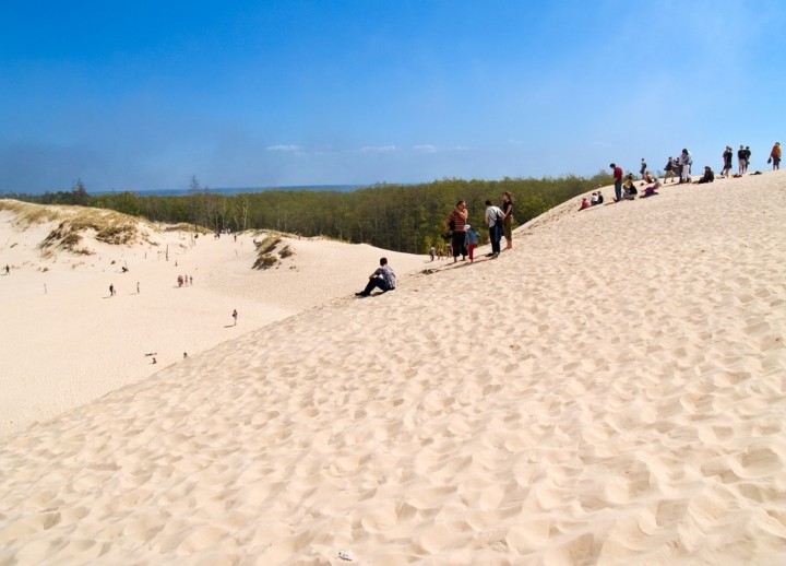 Photo gallery, the moving dunes in Leba